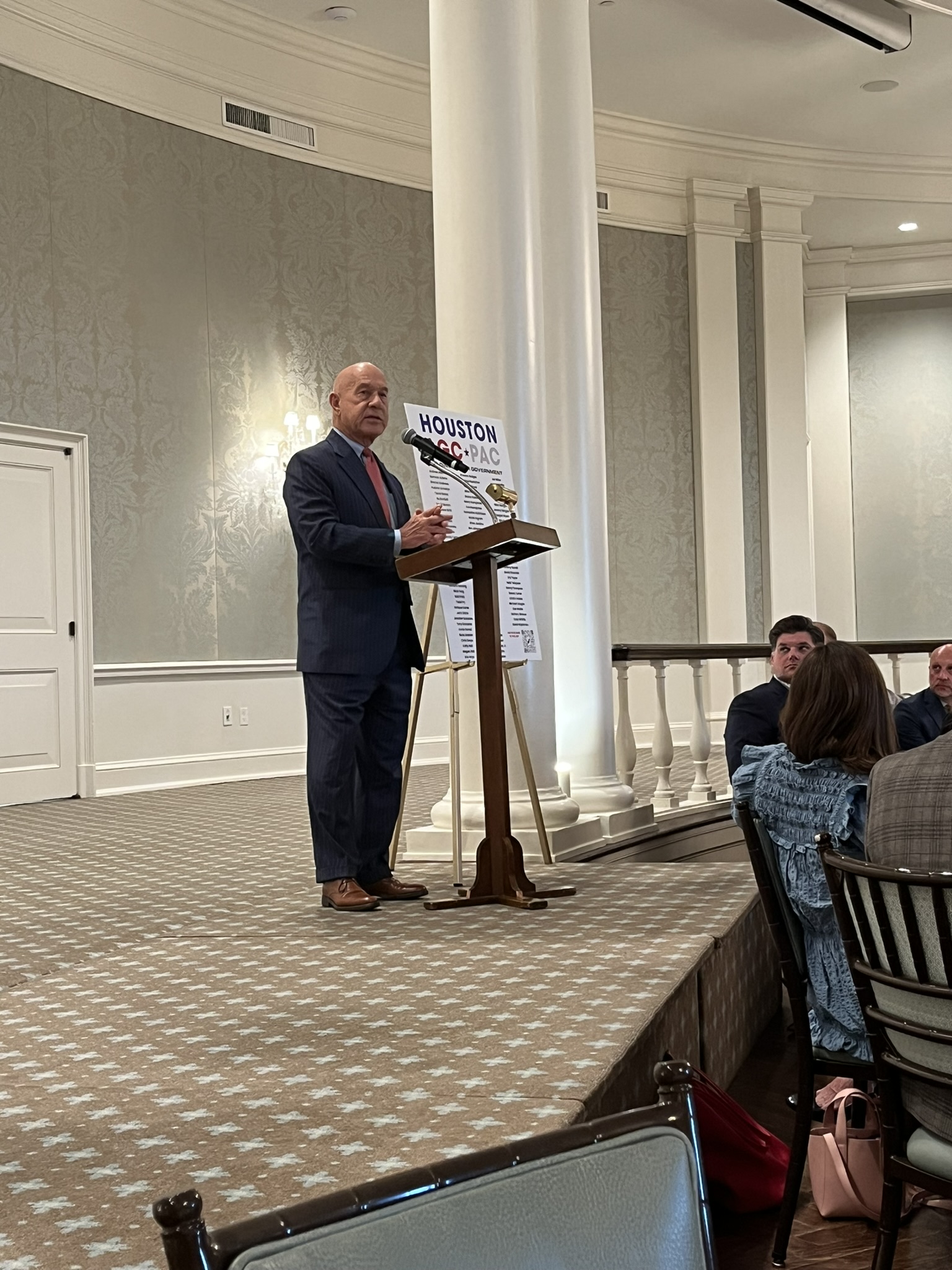 Houston Mayor John Whitmire speaking at the 2024 AGC Houston Advocacy Breakfast